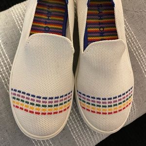 Rothy’s Kids Sneaker - White Rainbow